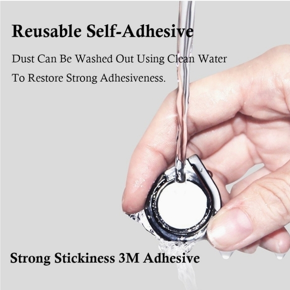 Phone Ring holder Metallic Rain Drop Phone Kickstand Phone Grip - Picture 8 of 8